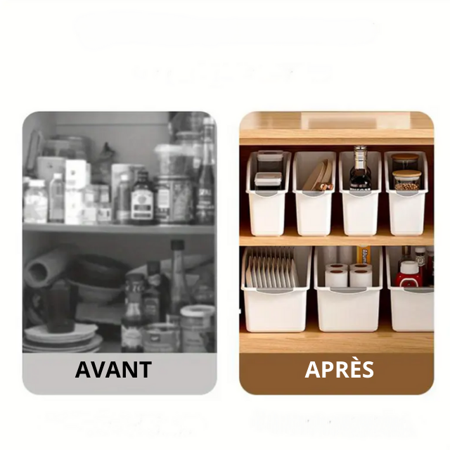 Rangement à Roulettes sans perçage (Lot de 2)