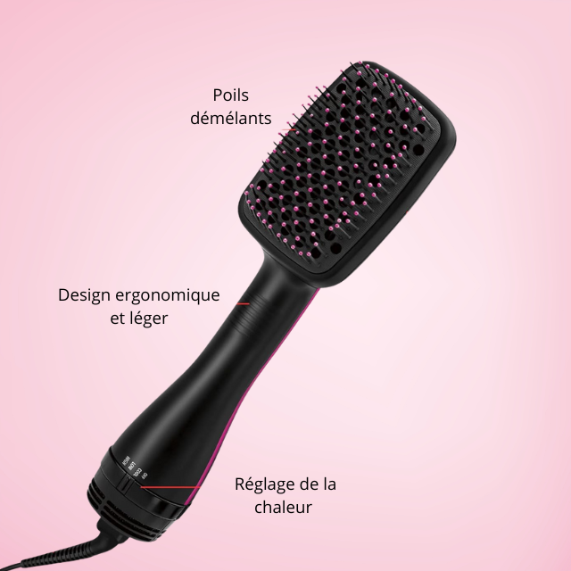 Brosse soufflante à air chaud