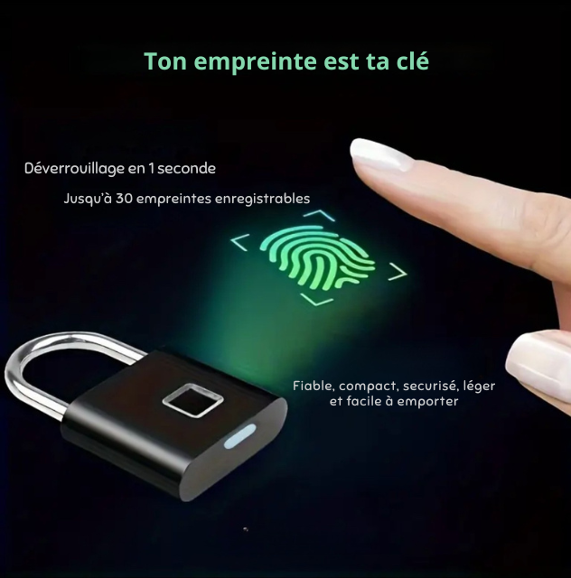 Cadenas à empreinte digitale