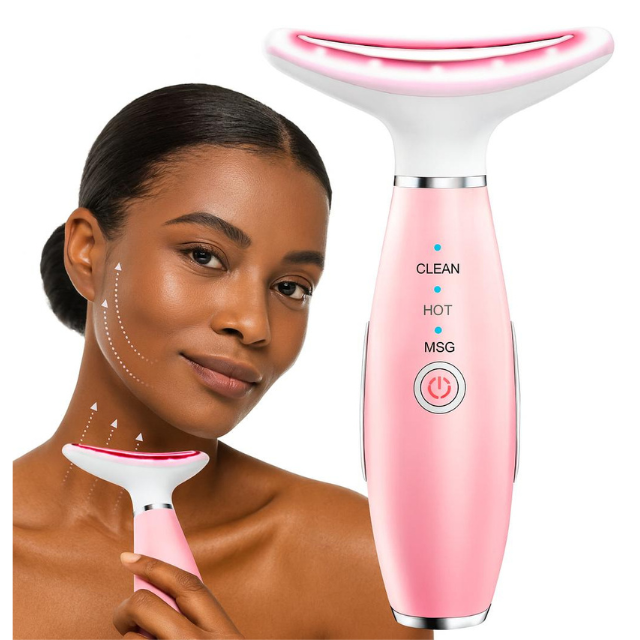 Appareil de Massage Facial Chauffant 3-en-1