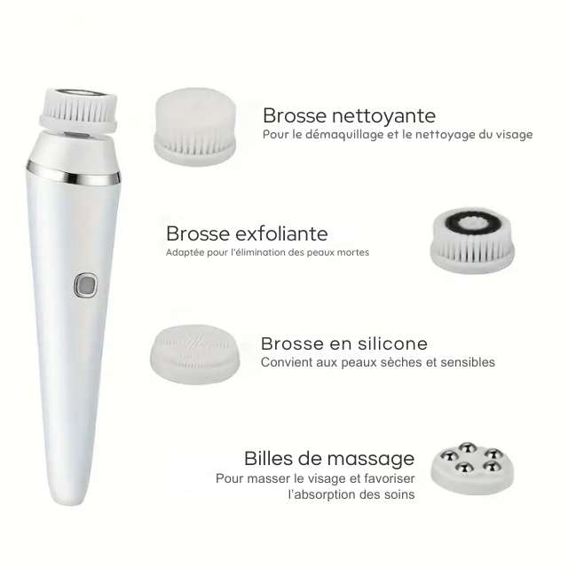 Brosse 4-en-1 soin du visage