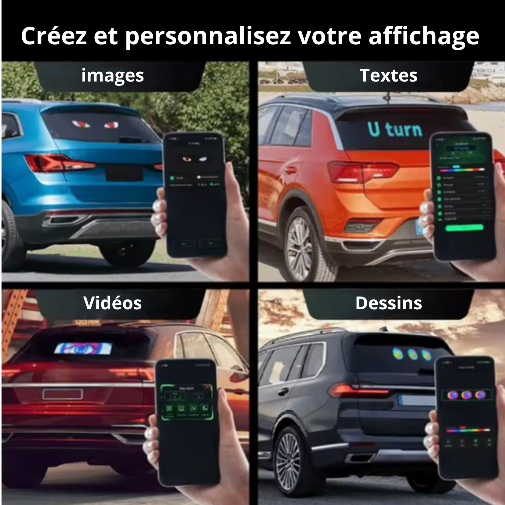 Affichage LED personnalisable
