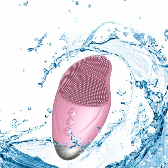 Brosse faciale nettoyante électrique en silicone