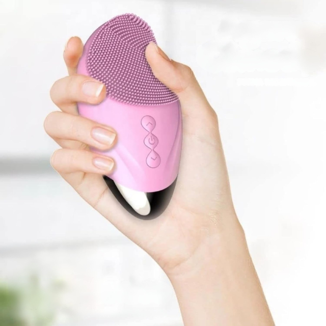 Brosse faciale nettoyante électrique en silicone
