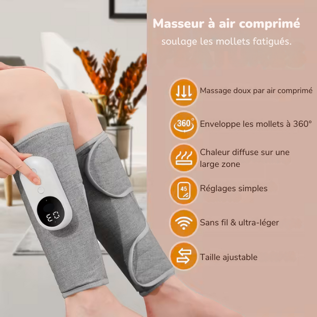 Masseur de jambe chauffant (paire)