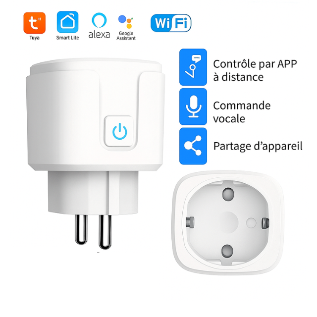Prises connectées (Lot de 4)