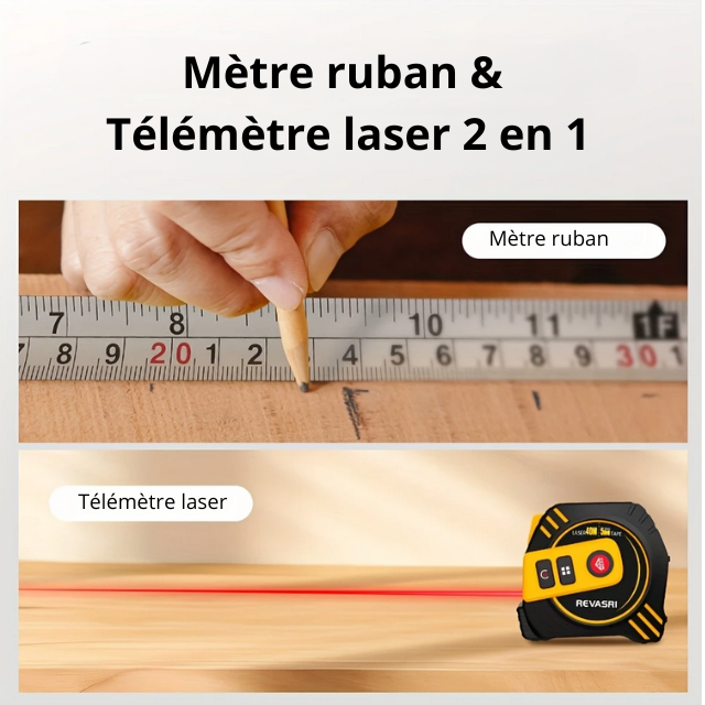 Mètre laser numérique à écran digital