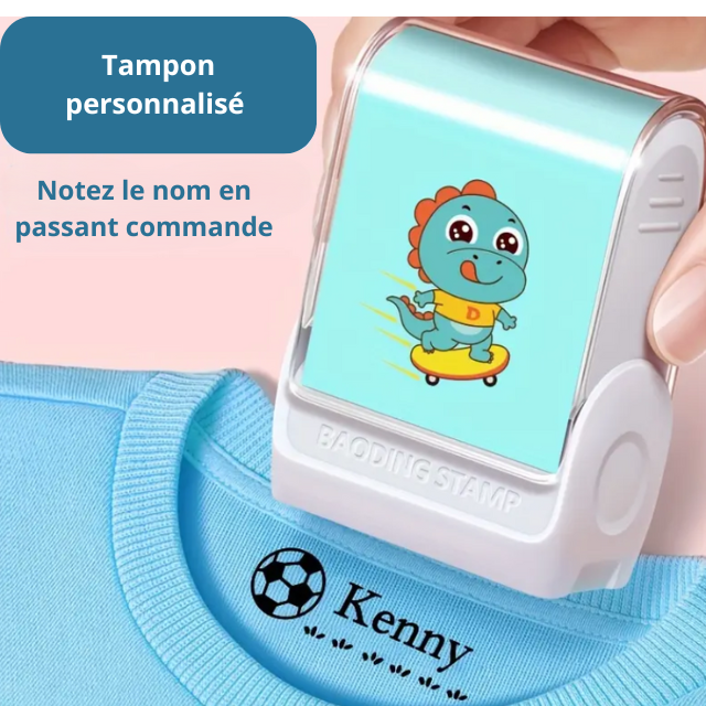 Tampon Personnalisé pour Vêtements & Fournitures