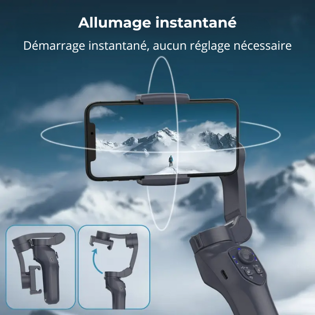 Stabilisateur Smartphone & Suivi Intelligent