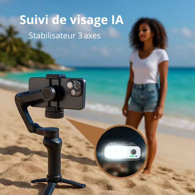 Stabilisateur Smartphone & Suivi Intelligent