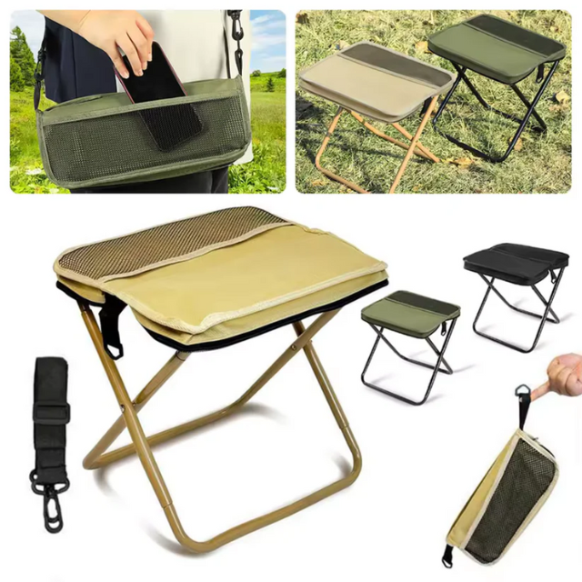 Tabouret pliable ultra-compact