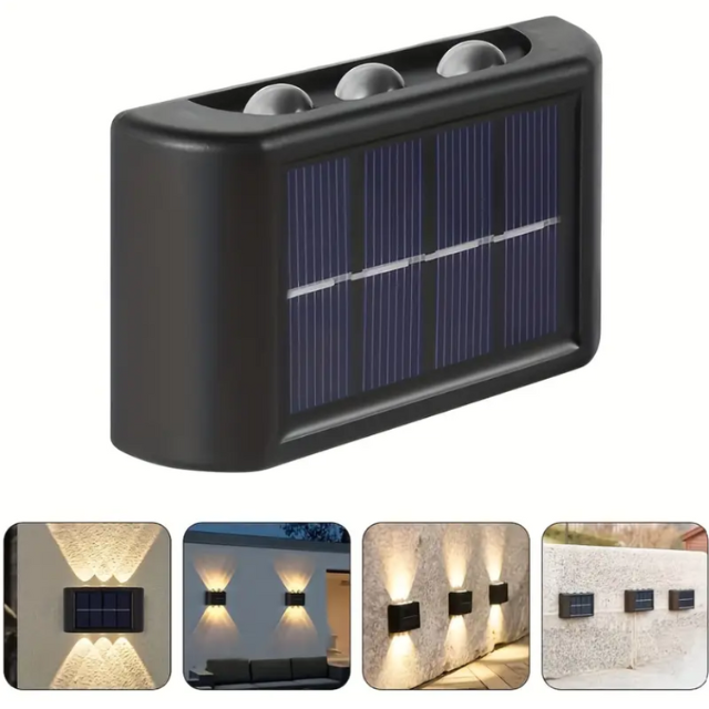 Éclairage solaire haut & bas extérieur (lot de 2)