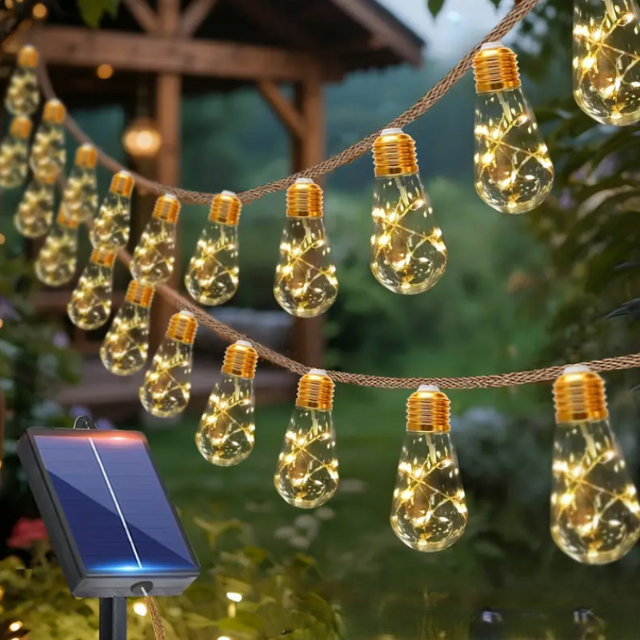 Guirlande d'ampoules solaires (lot de 10)
