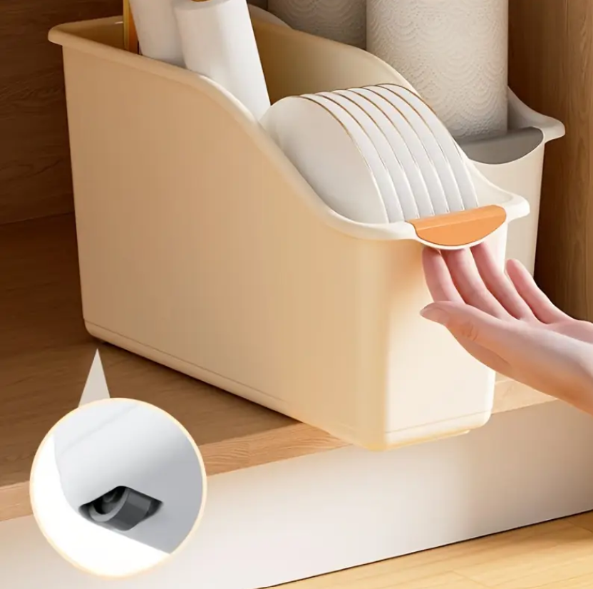 Rangement à Roulettes sans perçage (Lot de 2)