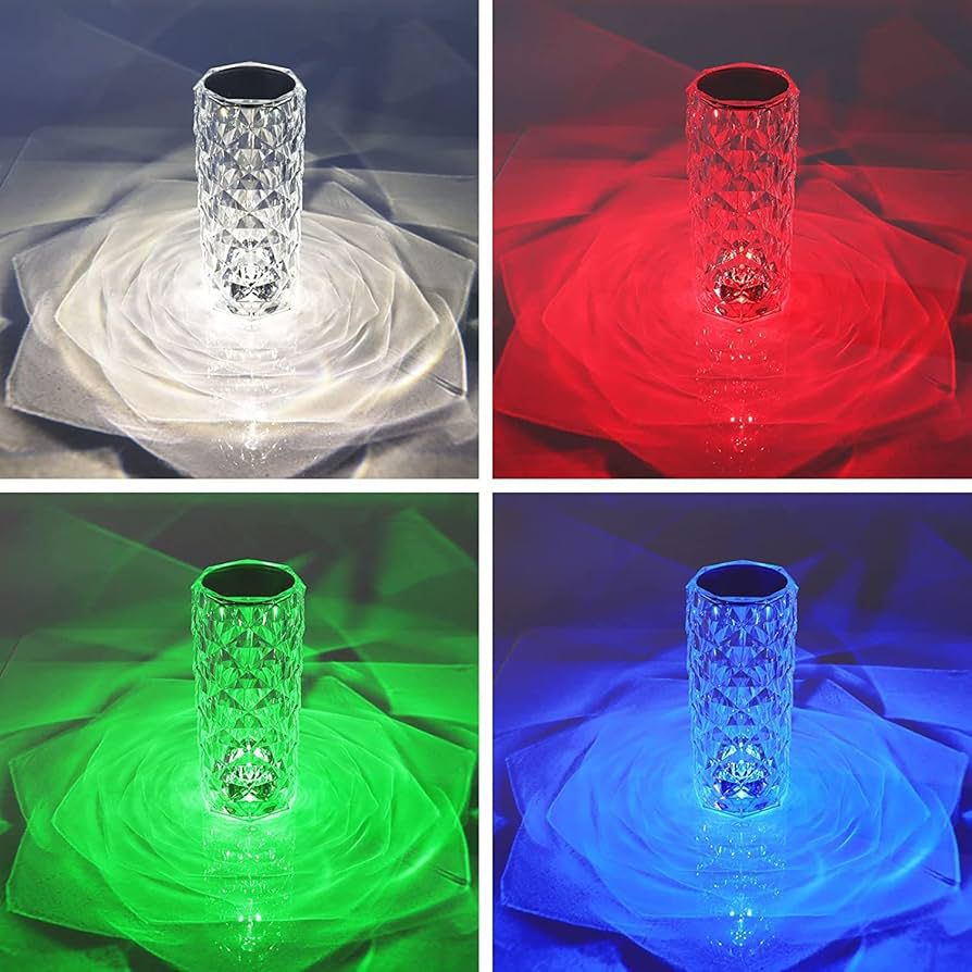 Lampe Cristal LED multicolore