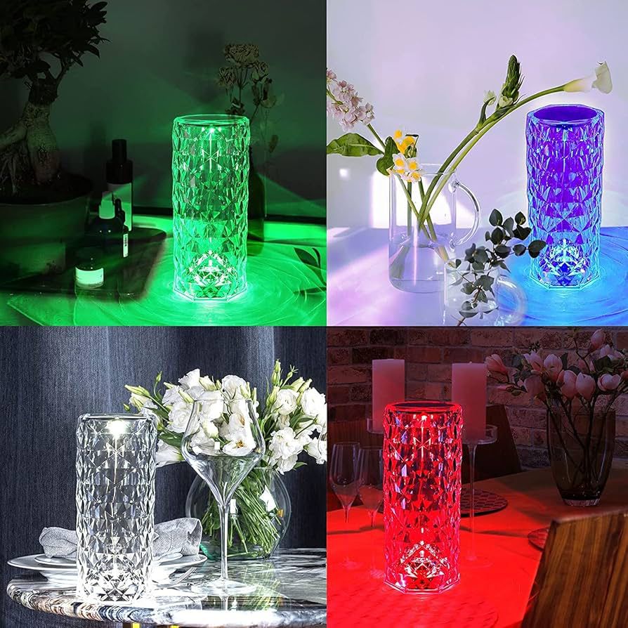 Lampe Cristal LED multicolore
