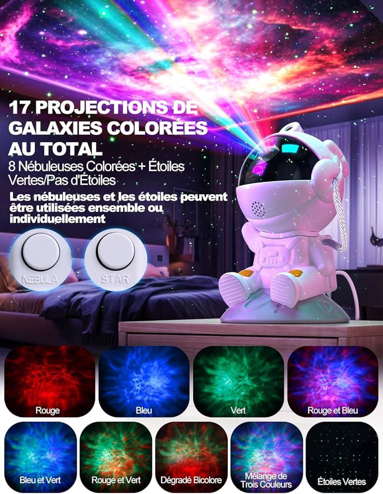 Veilleuse Projecteur Galaxie Astronaute